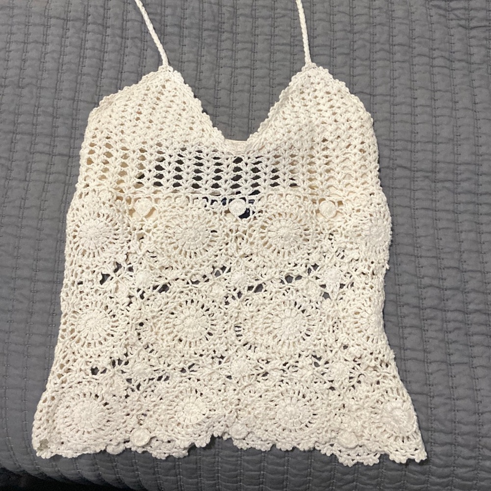 Crotchet top with built in bra